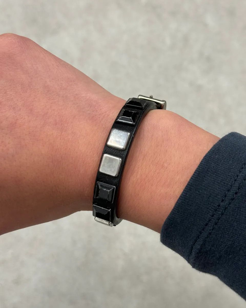 Marithe + Francois Girbaud Marithé + François Girbaud Black Leather Bracelet Size ONE SIZE - 3 Thumbnail