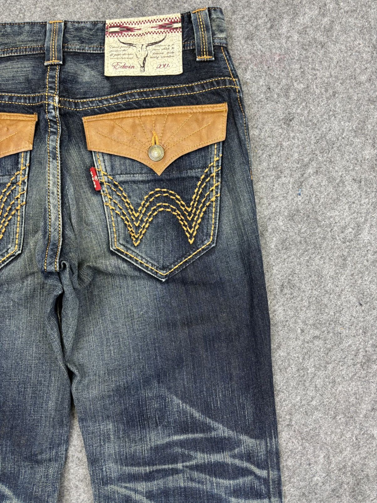Edwin 💥Flare💥Edwin Westerner Style Sick Fades Flare Denim F833 Size US 32 / EU 48 - 8 Thumbnail