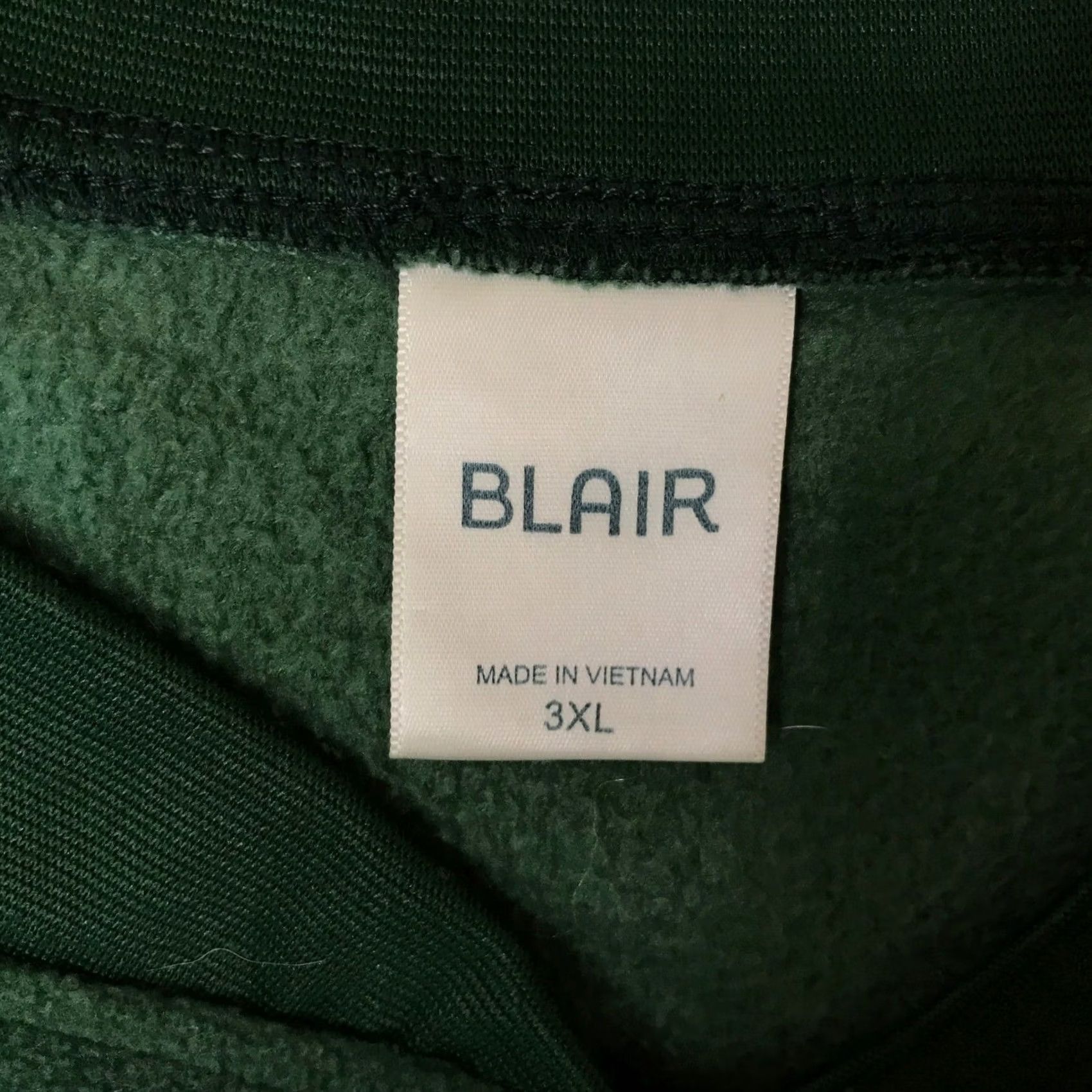 Blair Blair Green Fleece Jacket Womens 3XL Snap Front Dogs Pine Trees Cardigan Coat Winter Fall Casual Plus Size Green Size XXL / US 16-18 / IT 52-54 - 7 Thumbnail