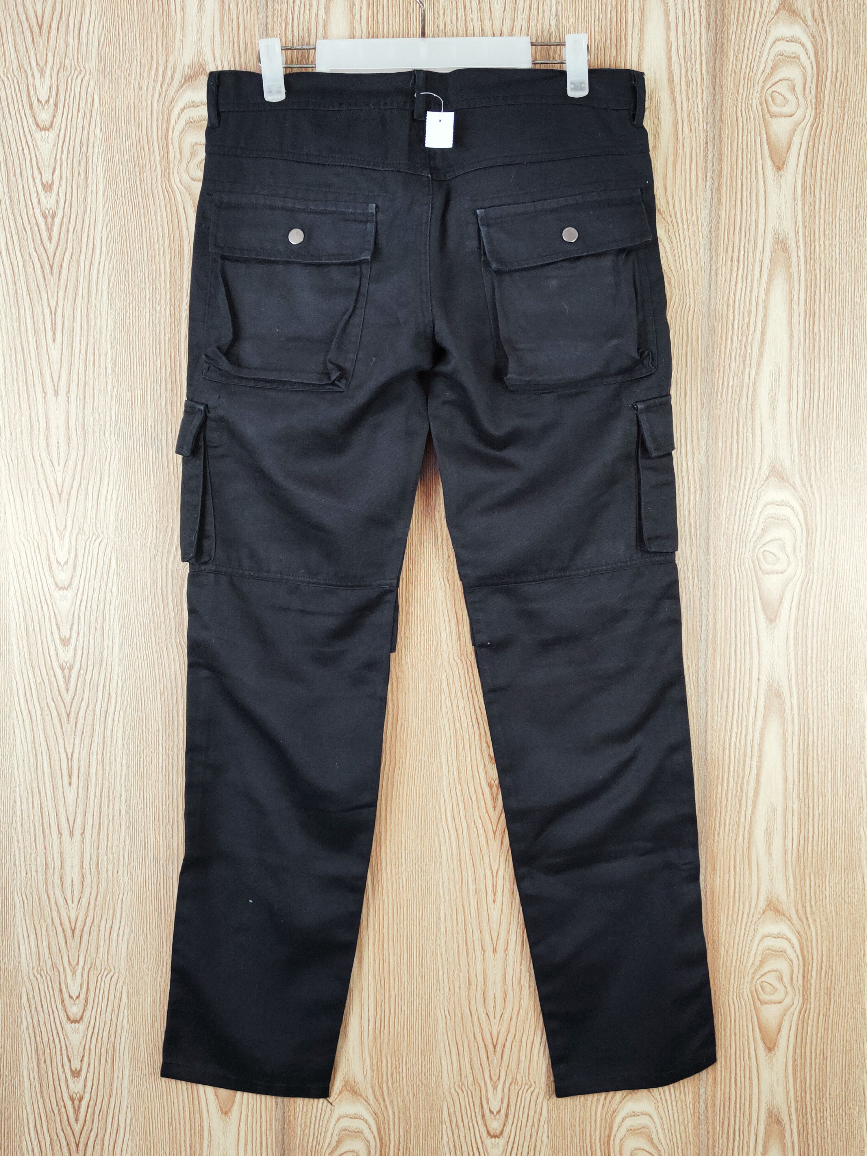 Japanese Brand D Sparlele Black Multipocket Tactical Cargo Pants #W905 Size US 31 - 7 Thumbnail