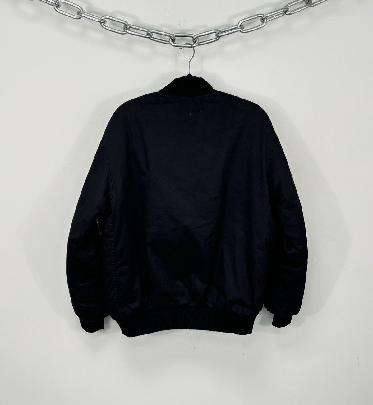 LFDY LFDY Men’s Y2K Multipocket Military Hype Black Bomber Jacket Size US S / EU 44-46 / 1 - 3 Thumbnail