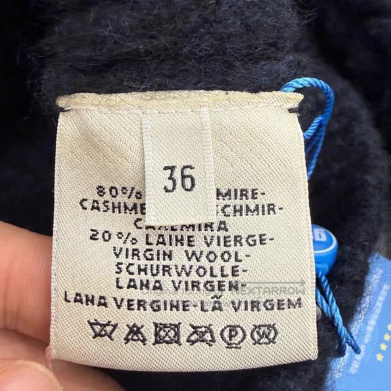 Hermes Hermes Dark blue cashmere and wool chunky knit sweater Size XS / US 0-2 / IT 36-38 - 5 Thumbnail