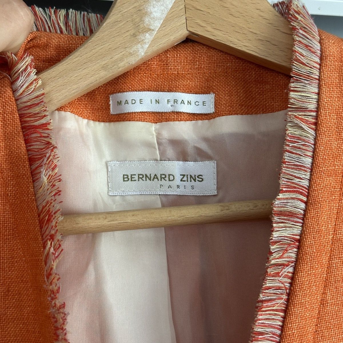 Designer Bernard Zins Made in France Lin Linen Blazer Jacket Coat M Size M / US 6-8 / IT 42-44 - 7 Thumbnail