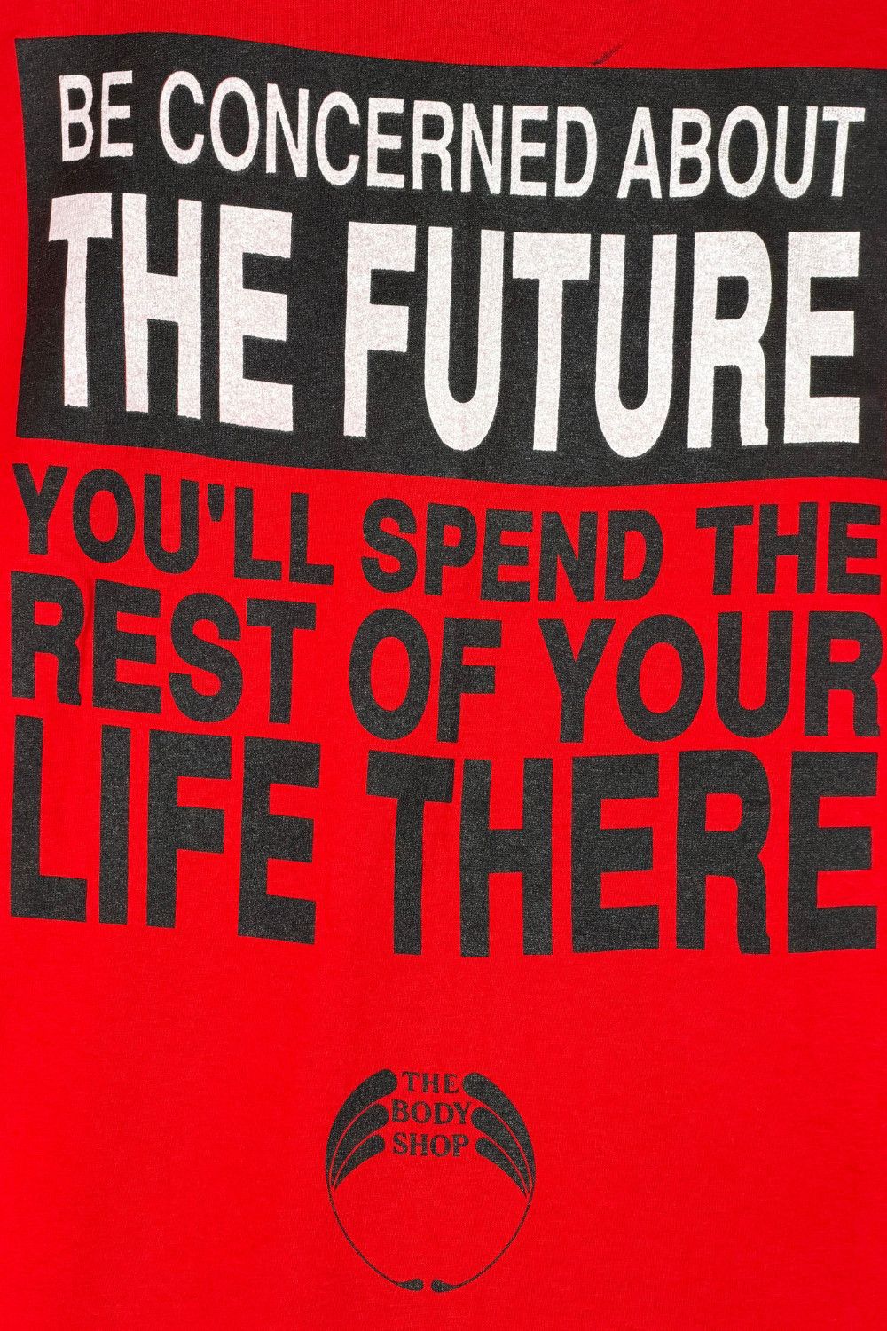 Fruit Of The Loom Vintage 90s The Body Shop Message Graphic T-Shirt Size US XL / EU 56 / 4 - 8 Thumbnail