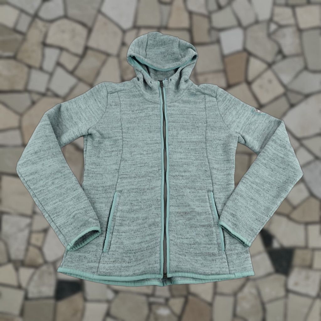 Vintage Kuhl Jacket Womens XS Blue Teal Ascendyr Hoody Fleece Hoodie Sweater Sweatshirt Size XS / US 0-2 / IT 36-38 - 1 Thumbnail