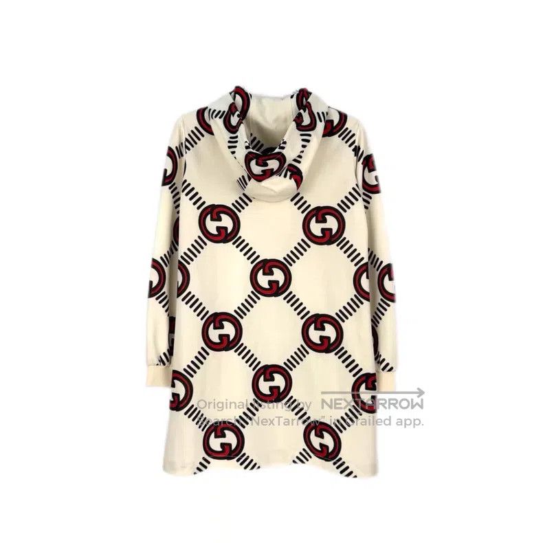 Gucci Gucci Beige full logo zipper jacket Size S / US 4 / IT 40 - 2 Thumbnail