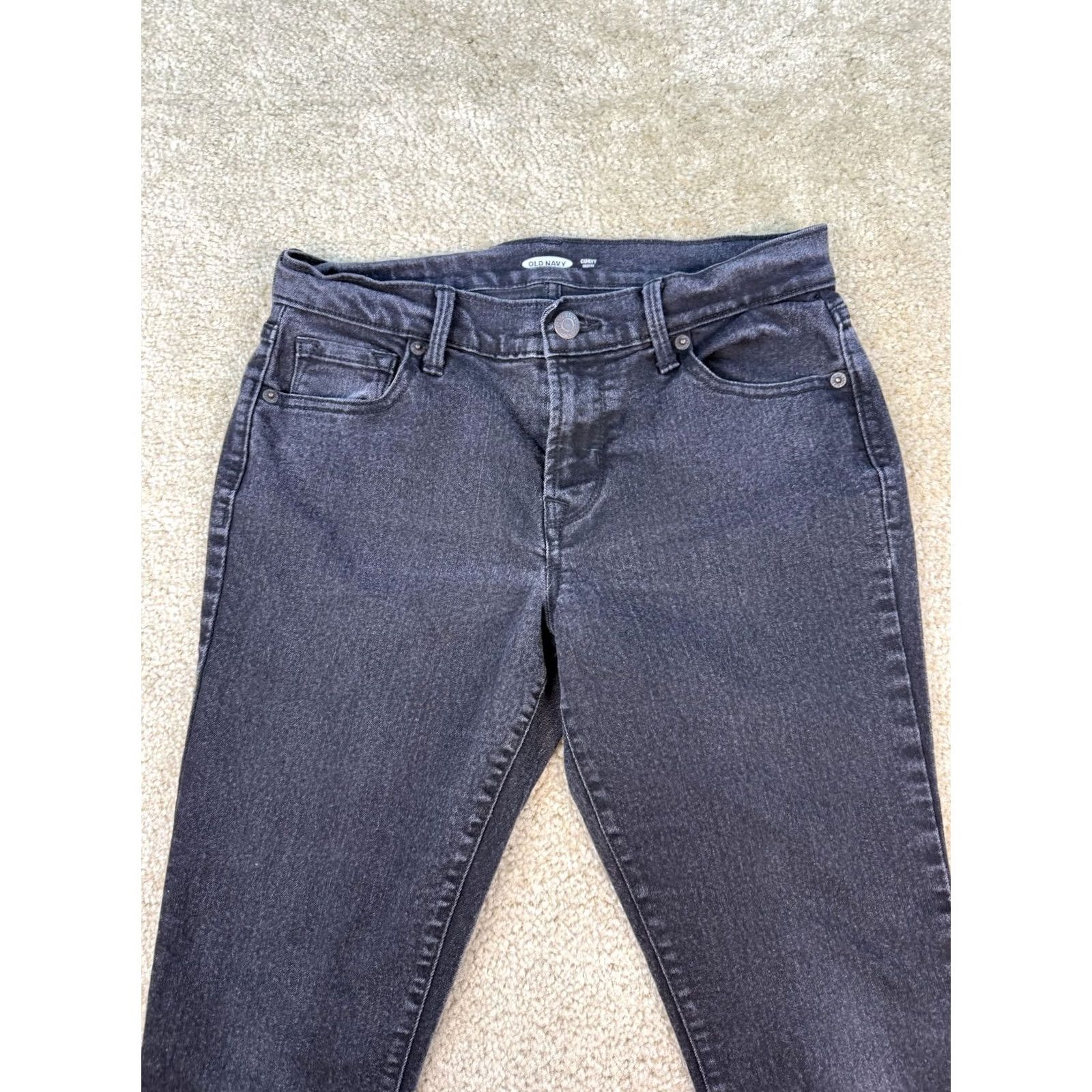 Old Navy Old Navy Black Size 2 Curvy Skinny Mid Rise Stretch Jeans Women's Size 26" / US 2 / IT 38 - 2 Thumbnail