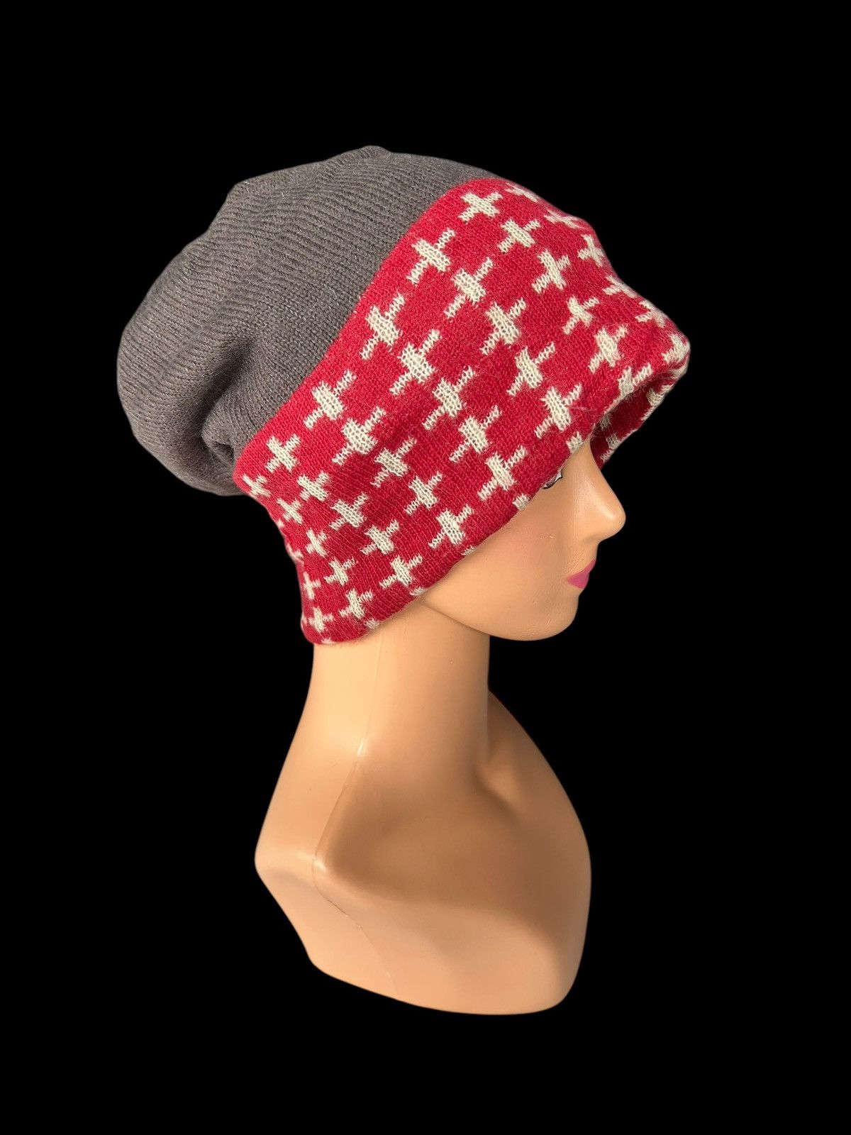 Japanese Brand × Kapital × Vintage Japanese Punk Bondage Style big Beanie Hats Size ONE SIZE - 4 Thumbnail