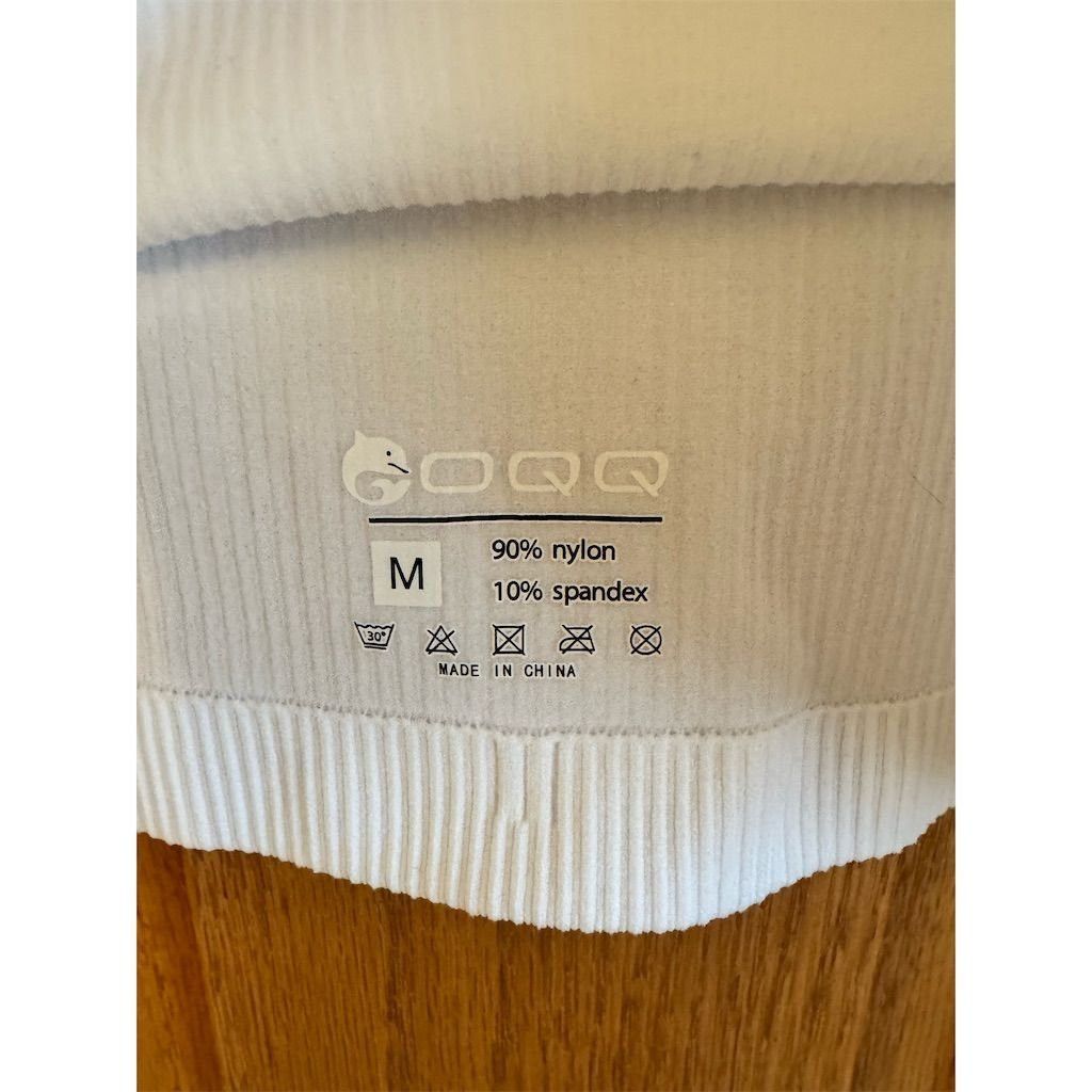Other QQQ Women's White Cropped Square Neck Ribbed Tank Top Size Size M / US 6-8 / IT 42-44 - 3 Thumbnail