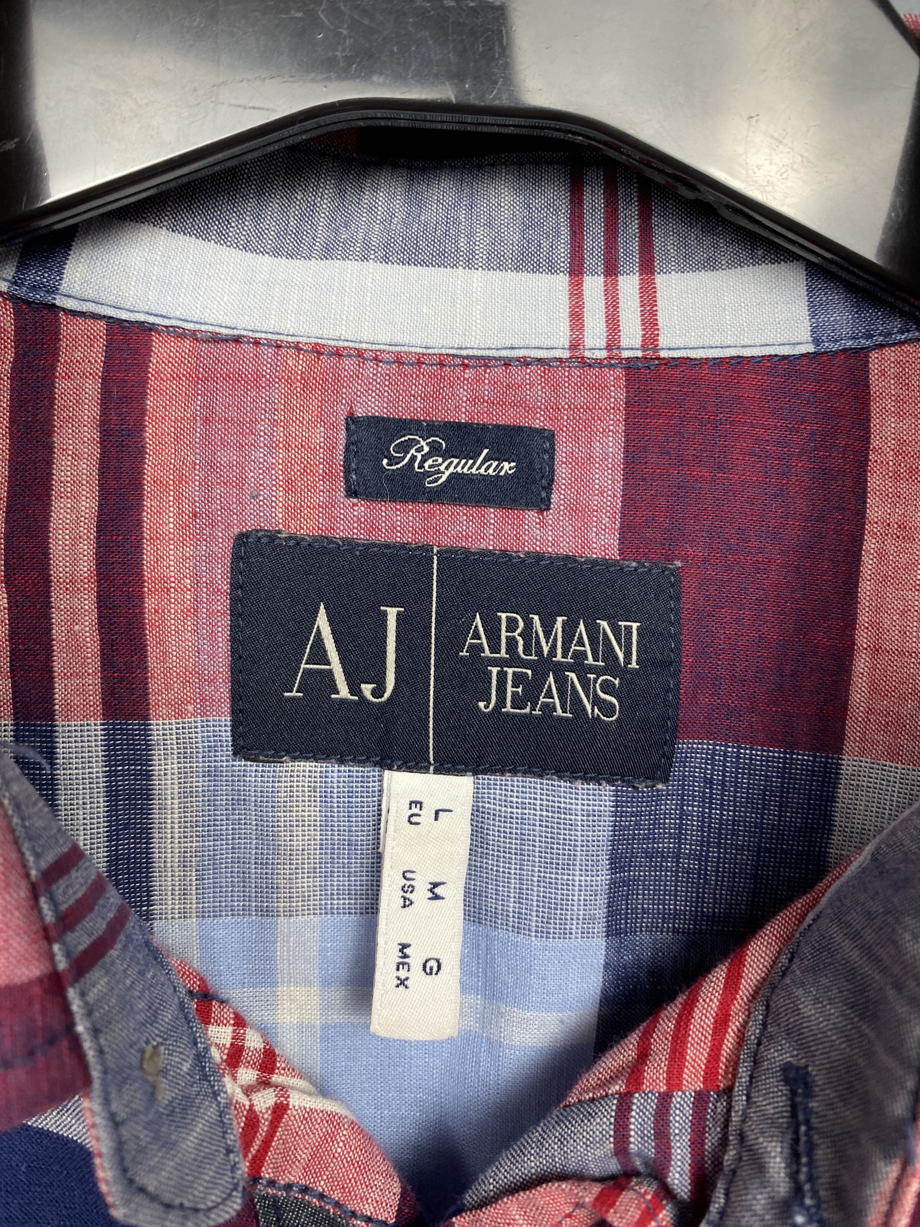 Armani Armani Jeans Vintage Mens Long Sleeve Check Shirt Size US M / EU 48-50 / 2 - 3 Thumbnail