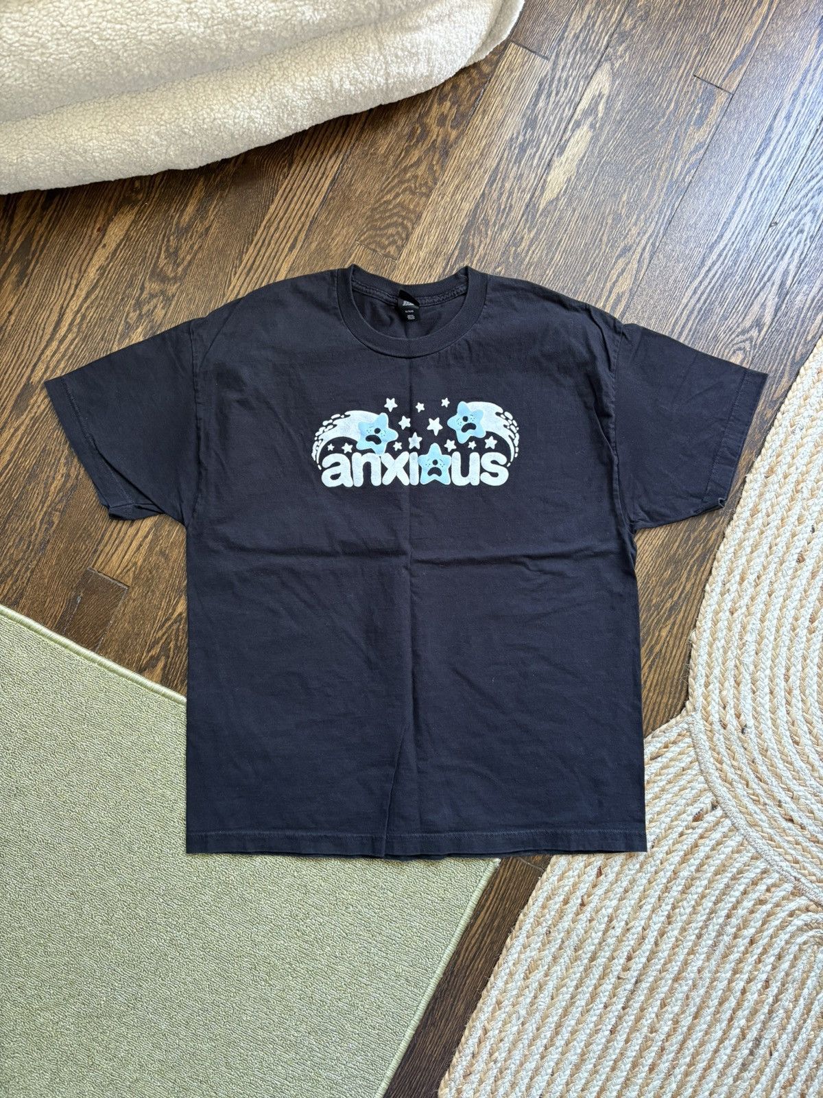 Hanes Anxious Puffy Stars Band Tee Size US XL / EU 56 / 4 - 1 Thumbnail