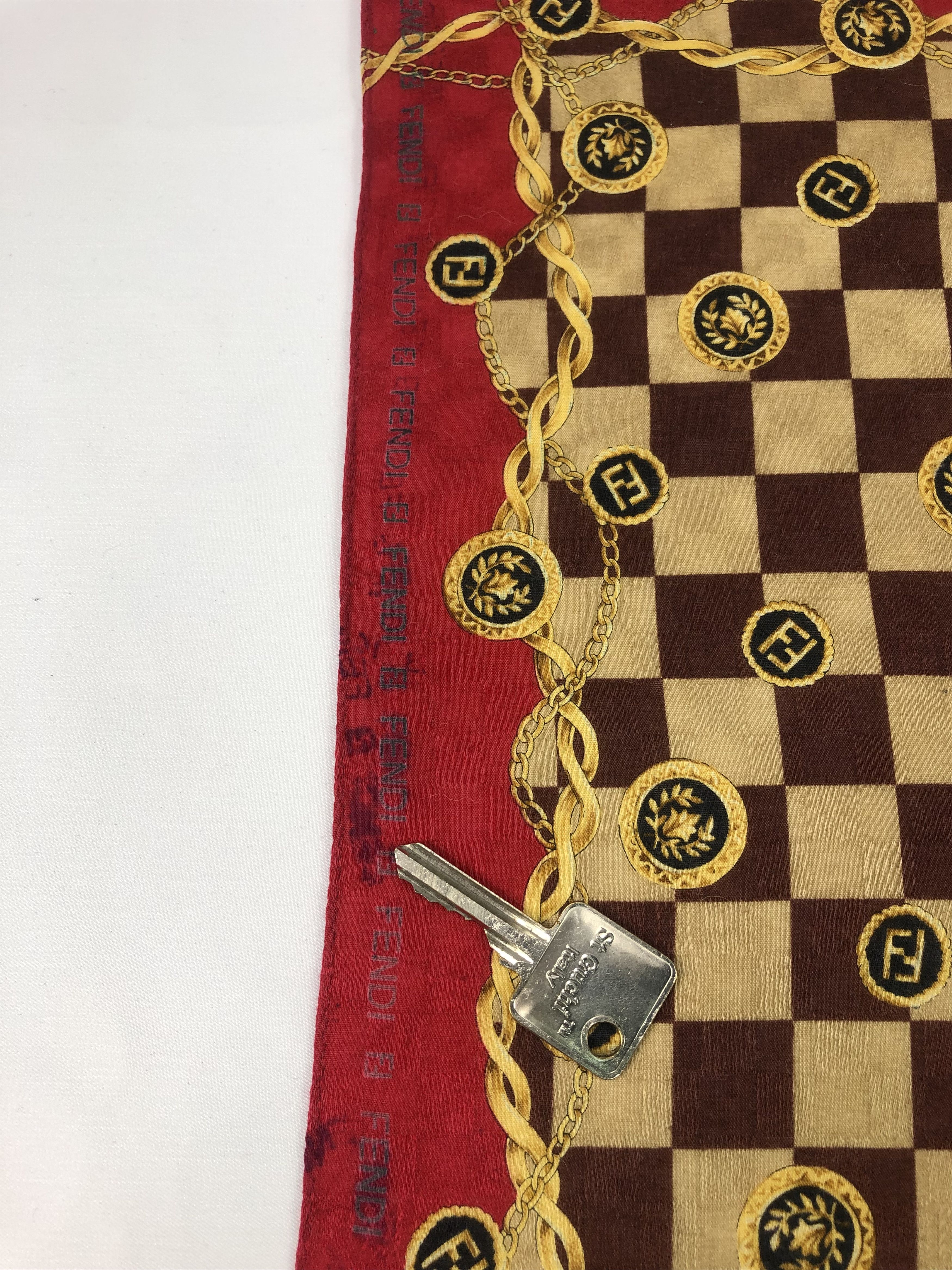 Vintage Fendi Handkerchief / Bandana / Neckerchief A1206 Size ONE SIZE - 6 Thumbnail