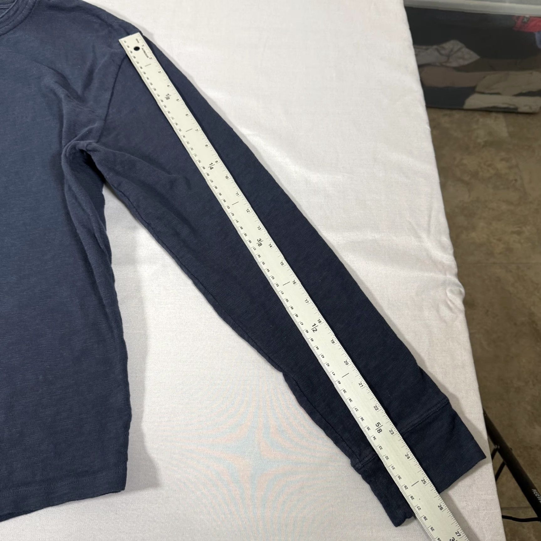 Tecovas Tecovas Shirt Mens Large Blue Henley Long Sleeve Western Cowboy Work Cotton Tee Size US L / EU 52-54 / 3 - 7 Thumbnail