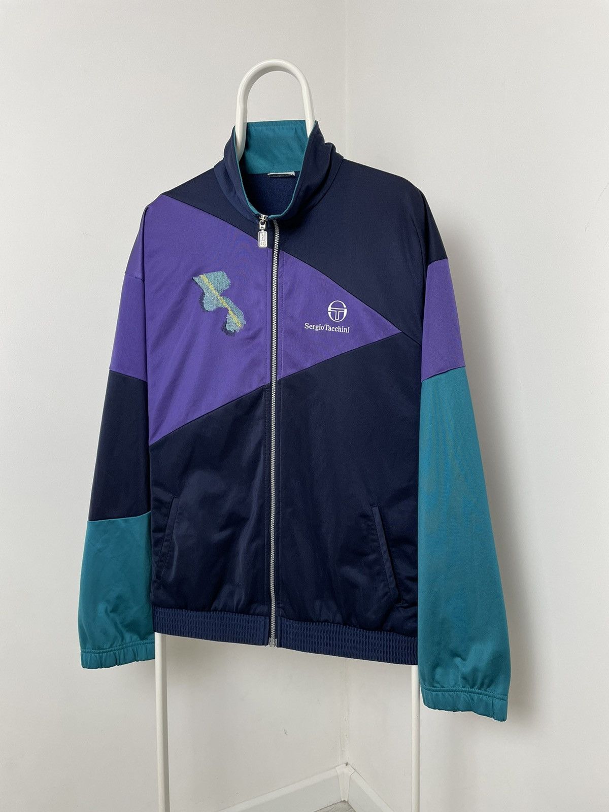 Sergio Tacchini × Vintage Light Jackets Sergio Tacchini Vintage Streetwear Size US XL / EU 56 / 4 - 2 Thumbnail