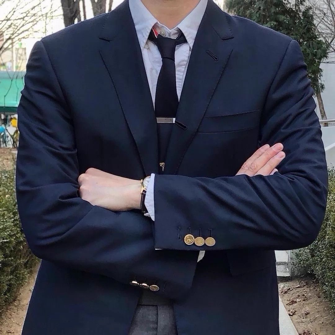 Thom Browne Thom Browne Men's Classic Navy Gold Button Suit Size3 Wool Size US L / EU 52-54 / 3 - 8 Thumbnail