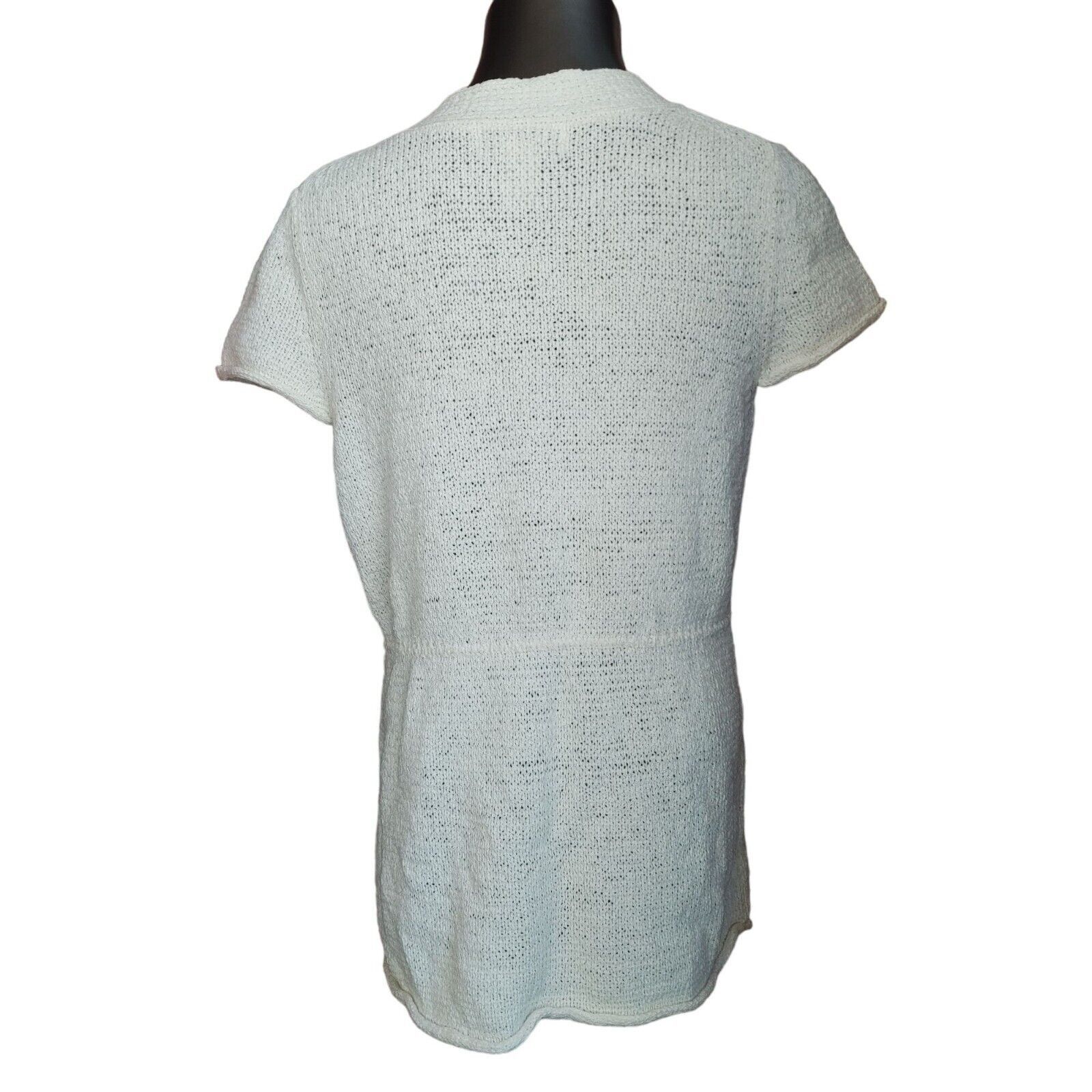 Other UNITED STATES SWEATERS Womens M Cream Knit Short Sleeve Butt Size M / US 6-8 / IT 42-44 - 2 Thumbnail