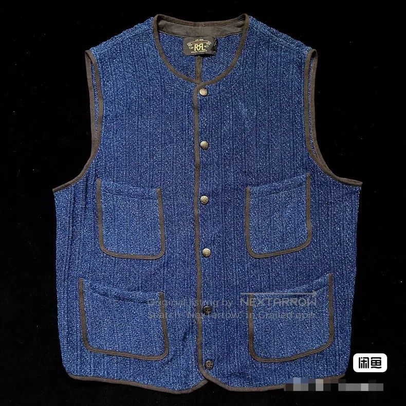 RRL Ralph Lauren RRL Ralph Lauren Blue dyed knitted fisherman's vest Size US M / EU 48-50 / 2 - 3 Thumbnail