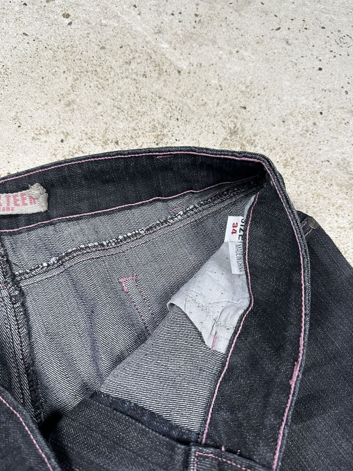 If Six Was Nine Vintage Y2K Baggy Rhinestones Jeans Denim Jorts Shorts Size US 34 / EU 50 - 10 Thumbnail