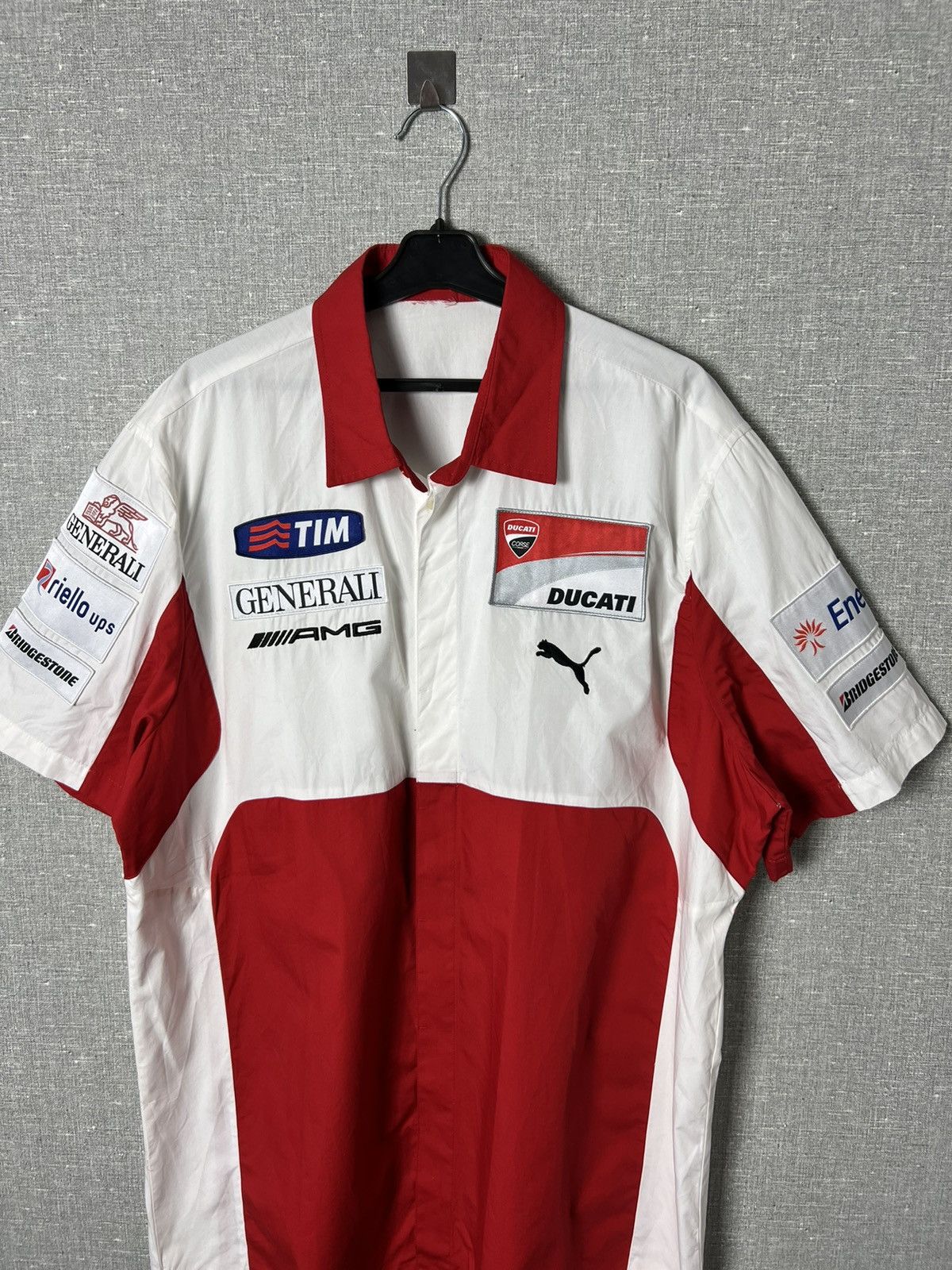 Puma Rare Puma Ducati AMG Racing Button Up Shirt Size US XL / EU 56 / 4 - 2 Thumbnail