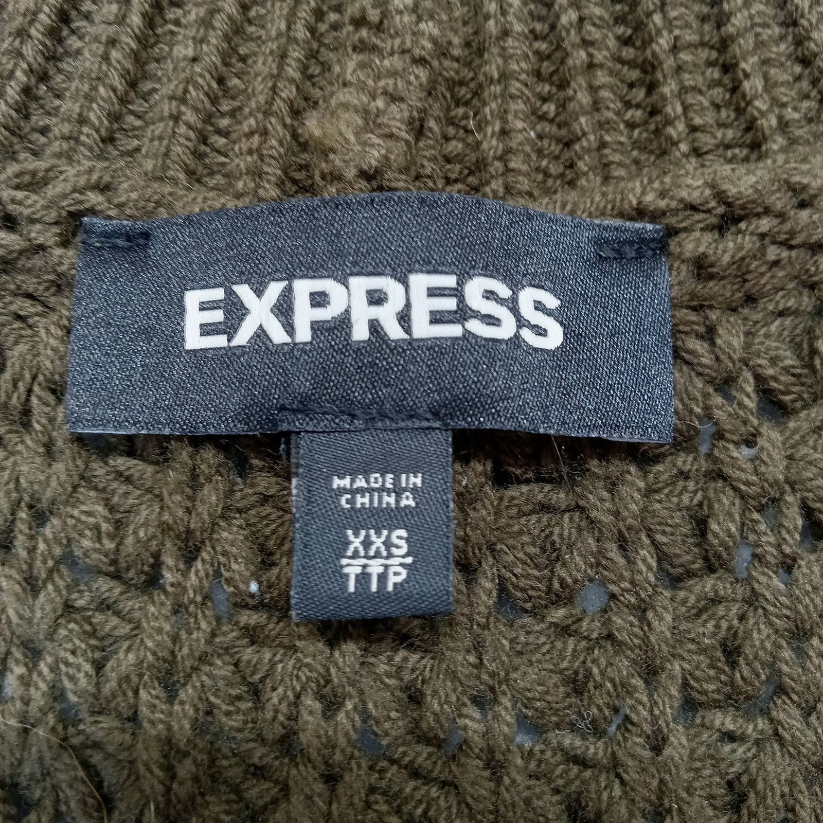 Express Express Sweater XXS Women's Long Sleeve Pullover Brown Size XXS / US 00 / IT 34 - 4 Thumbnail