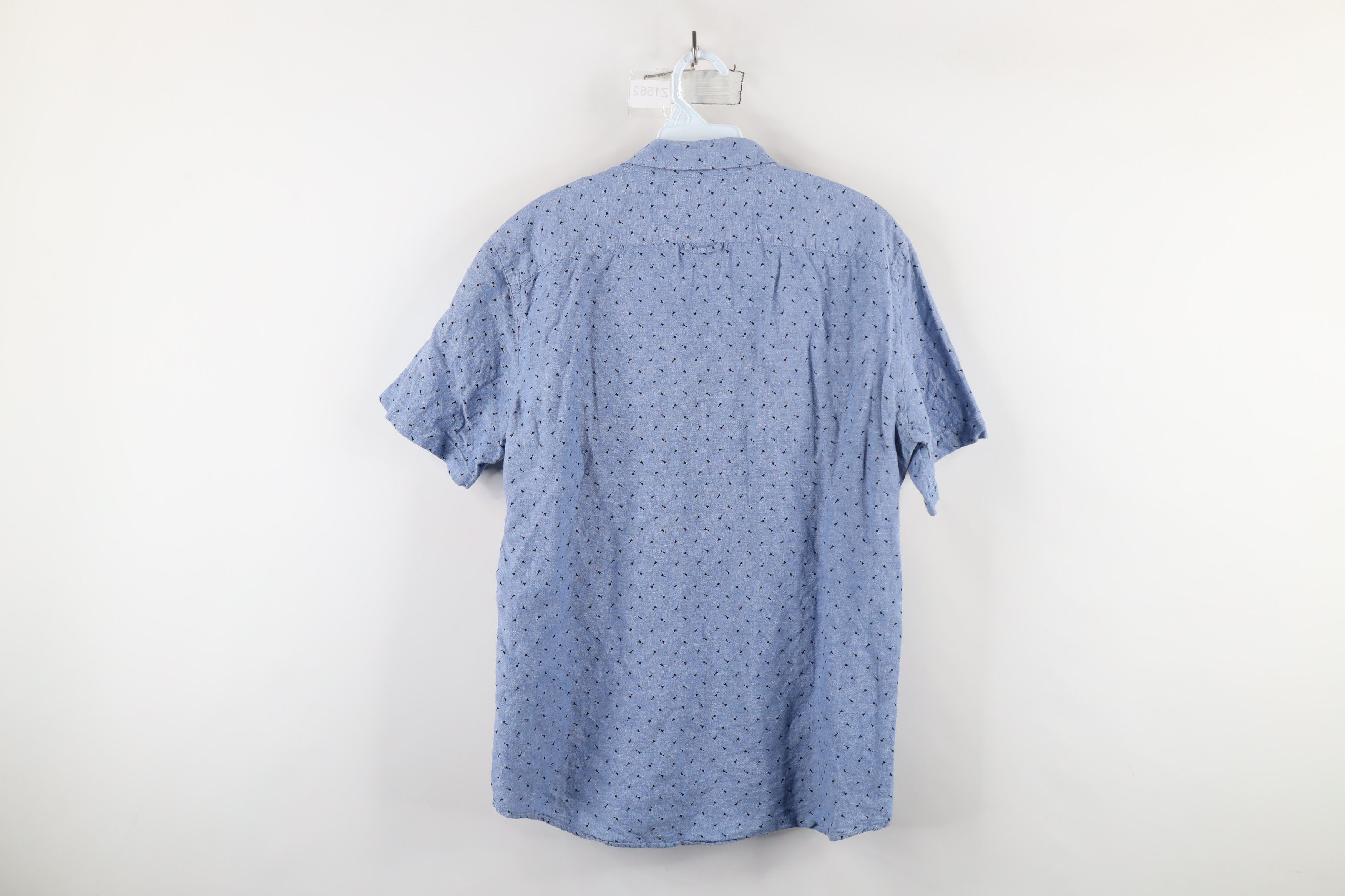 Banana Republic × Vintage Banana Republic Geometric Linen Short Sleeve Button Shirt Size US M / EU 48-50 / 2 - 12 Thumbnail
