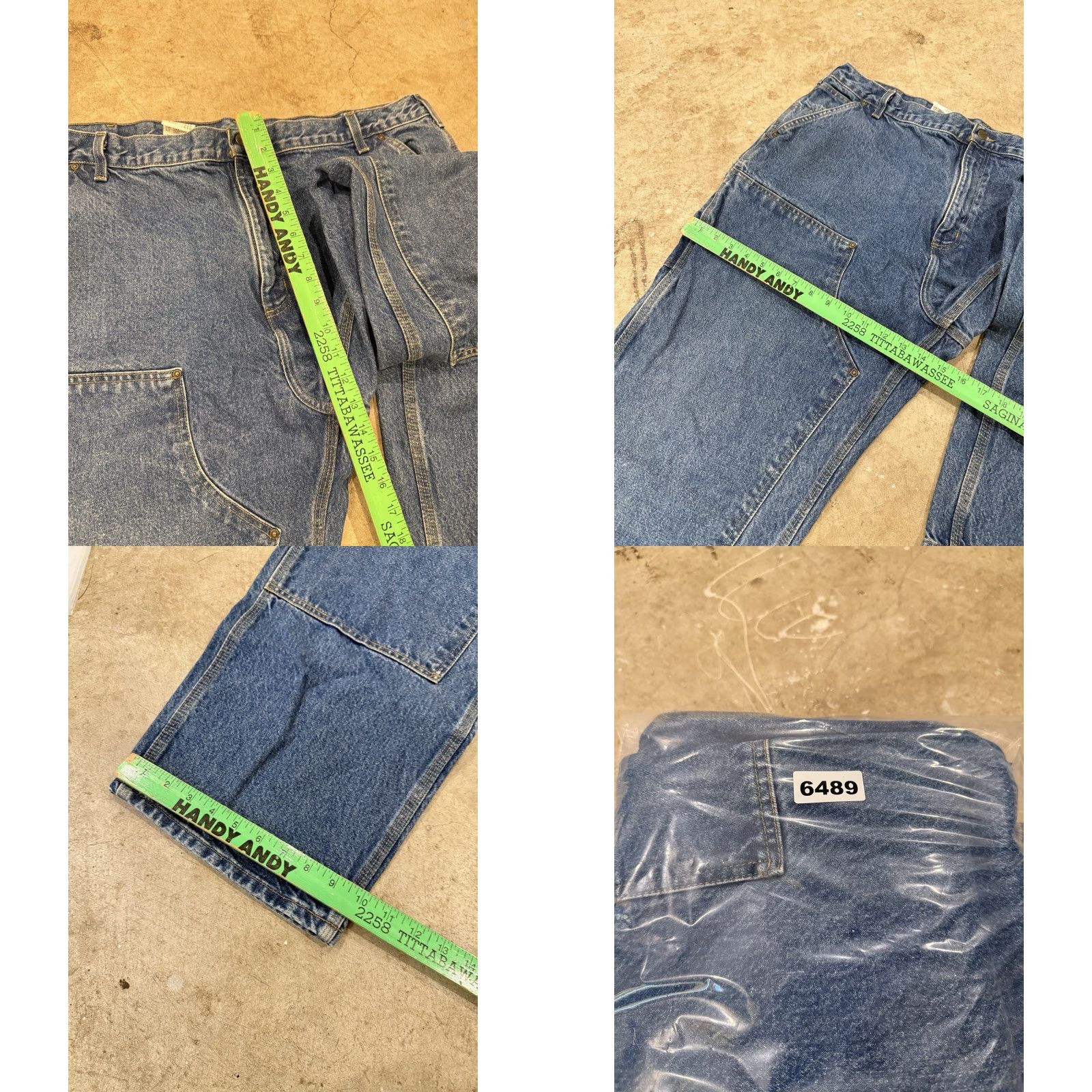Carhartt Carhartt Jeans Men’s 42 42x32 Loose Original Fit Blue Wide-Leg B73-DST Size US 42 / EU 58 - 8 Thumbnail