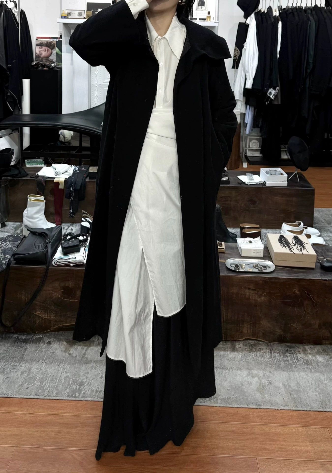 Yohji Yamamoto Yohji Yamamoto Hooded Cashmere Jacket Size 3 Size L / US 10 / IT 46 - 8 Thumbnail