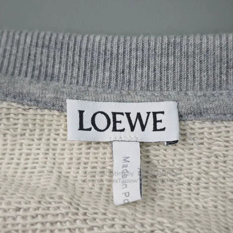 Loewe Loewe Grey woolen sweater with woven logo Size XL / US 12-14 / IT 48-50 - 5 Thumbnail