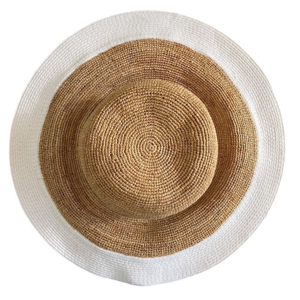 Other florabella Lucia Brim Sunhat in Natural & White Size ONE SIZE - 3 Thumbnail