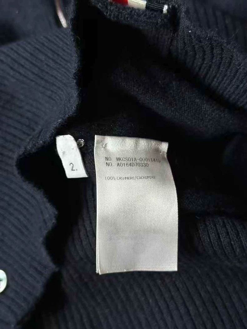 Thom Browne Thom Browne Blue cashmere cardigan Size US M / EU 48-50 / 2 - 4 Thumbnail