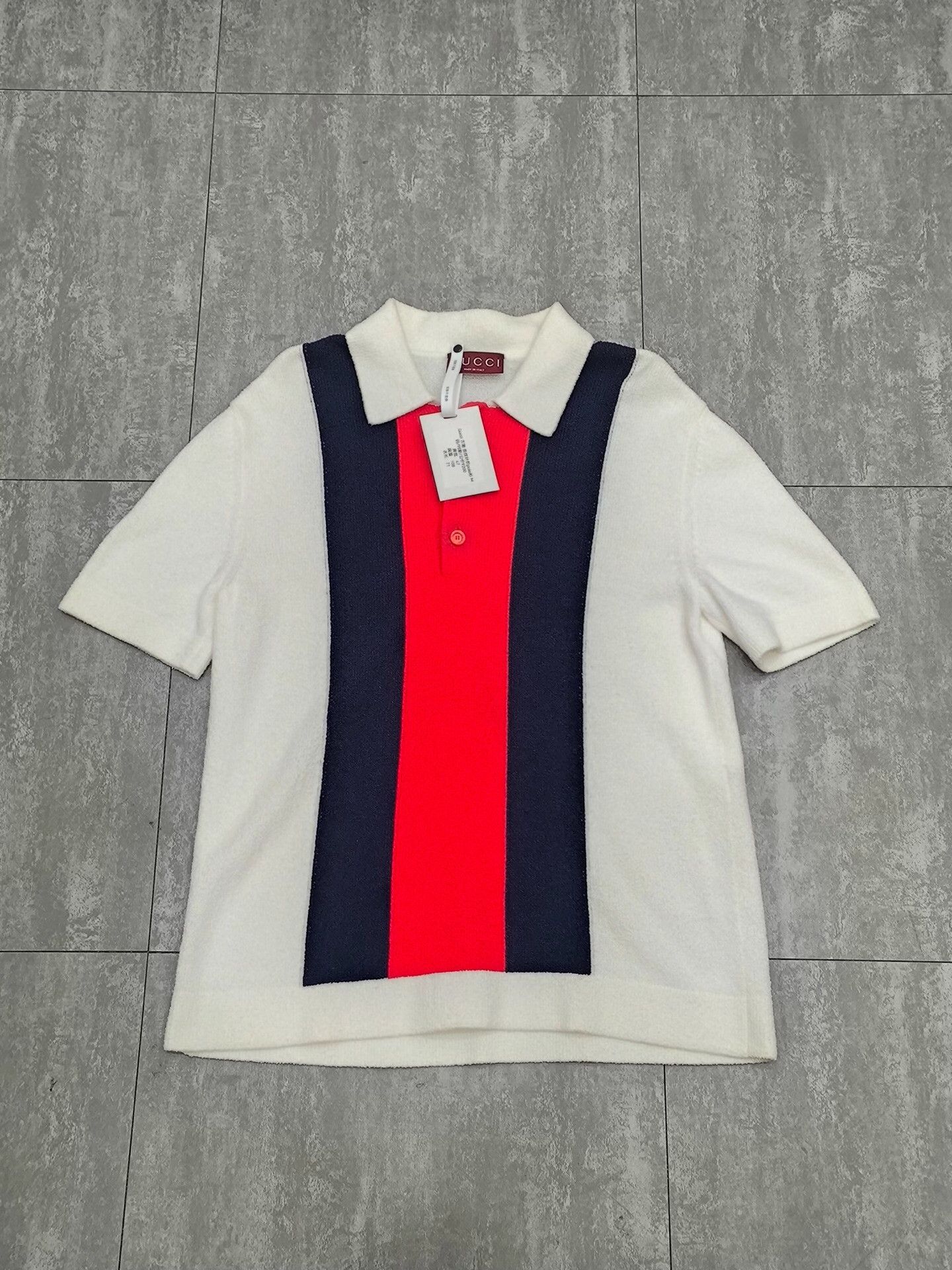 Gucci Gucci Knit Striped Multi Polo m Men Size US M / EU 48-50 / 2 - 1 Thumbnail