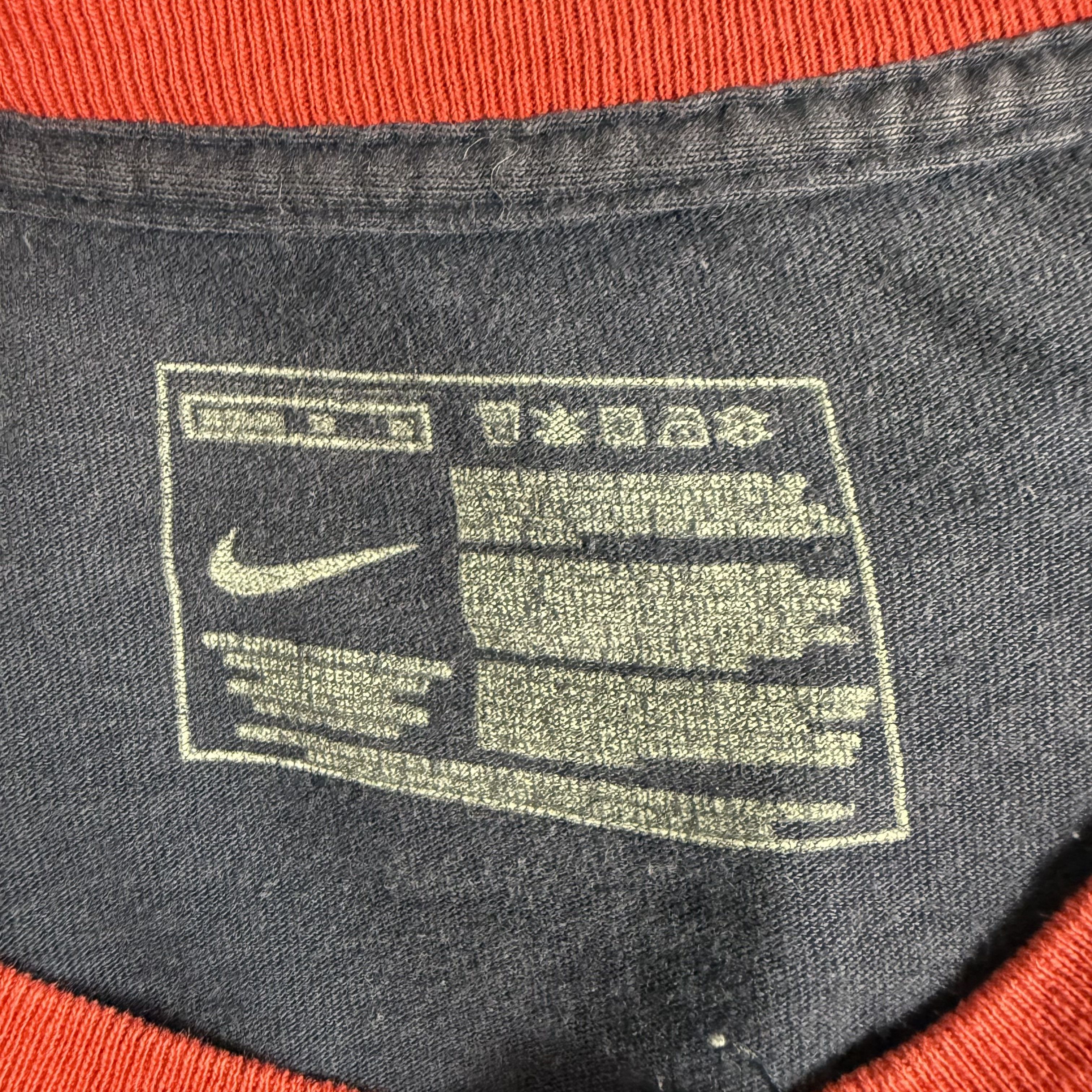 Nike 🔥RARE🔥Vintage Nike Swoosh Spell Out Ringer T-shirt Size US M / EU 48-50 / 2 - 4 Thumbnail
