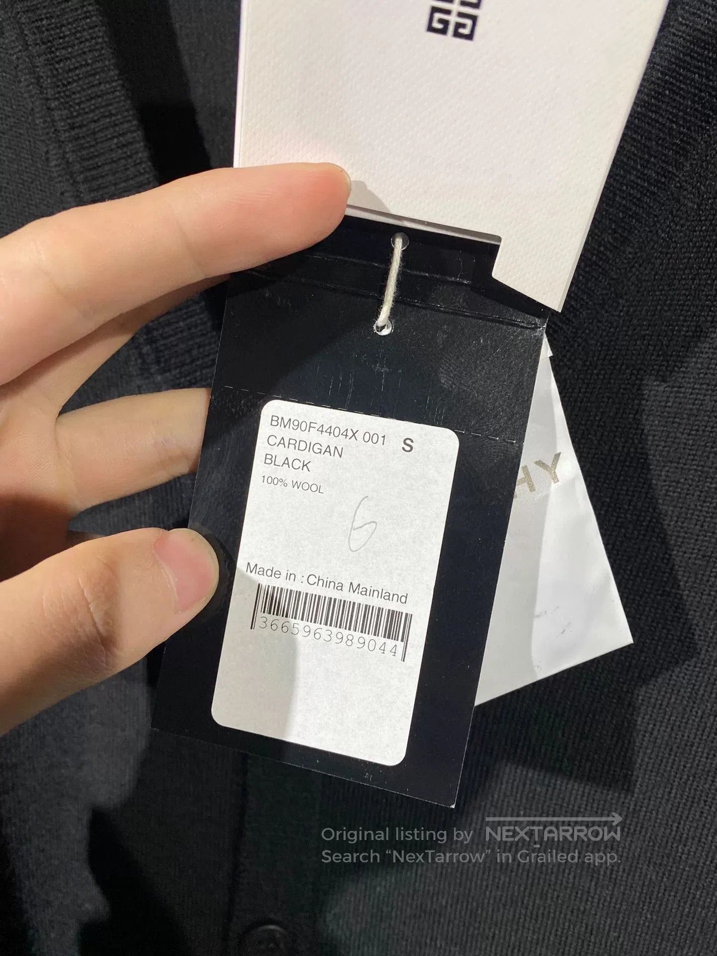Givenchy Givenchy Black Knit Cardigan, New Condition. Size US M / EU 48-50 / 2 - 5 Thumbnail