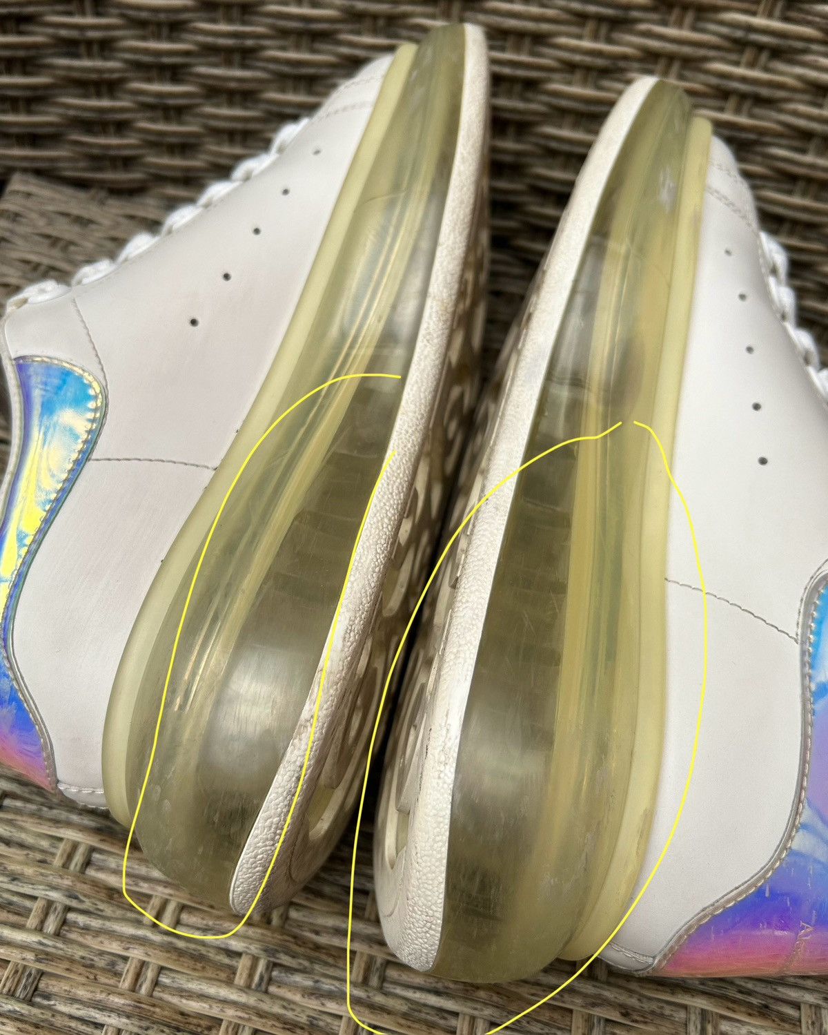 Alexander McQueen × MCQ × McQ Alexander McQueen Alexander McQueen Oversized Sneaker White Multi Size US 6.5 / IT 36.5 - 16 Thumbnail
