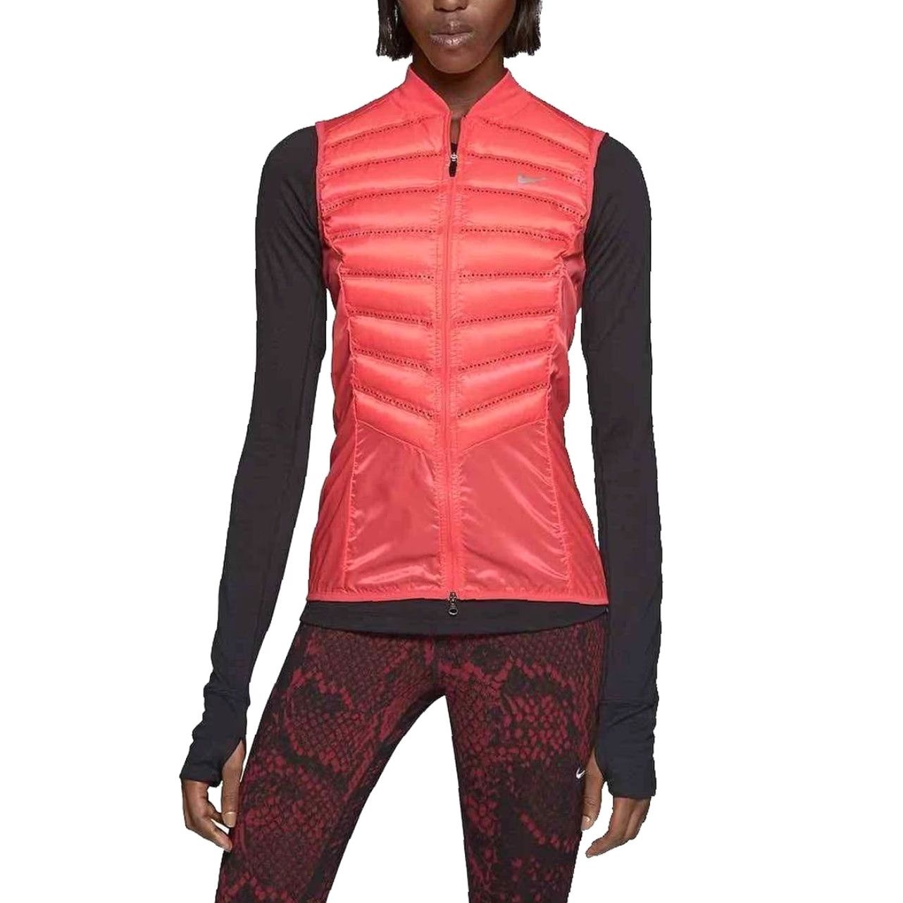 Nike Nike AeroLoft Vest Womens Medium Pink Down Filled Windbreaker Full Zip Jacket M Blue Size M / US 6-8 / IT 42-44 - 8 Thumbnail