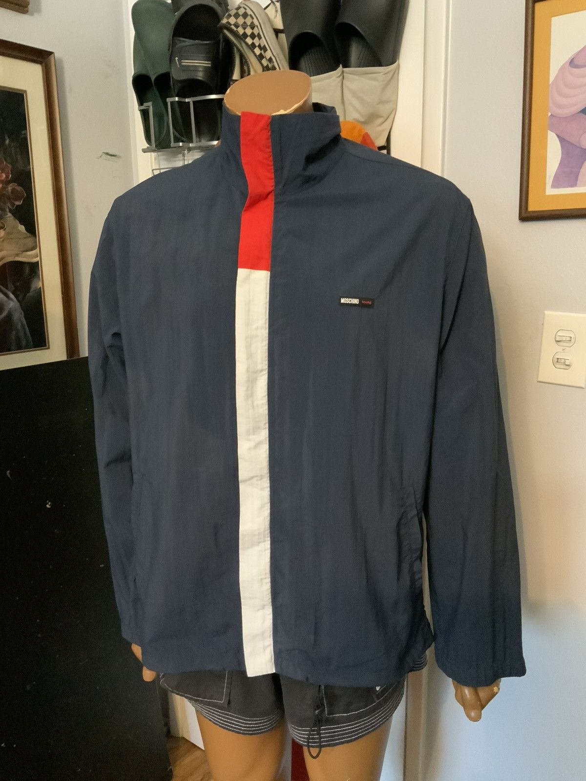 Moschino Moschino Mare Made In Italy Windbreaker Zip Track Jacket Size US M / EU 48-50 / 2 - 8 Thumbnail