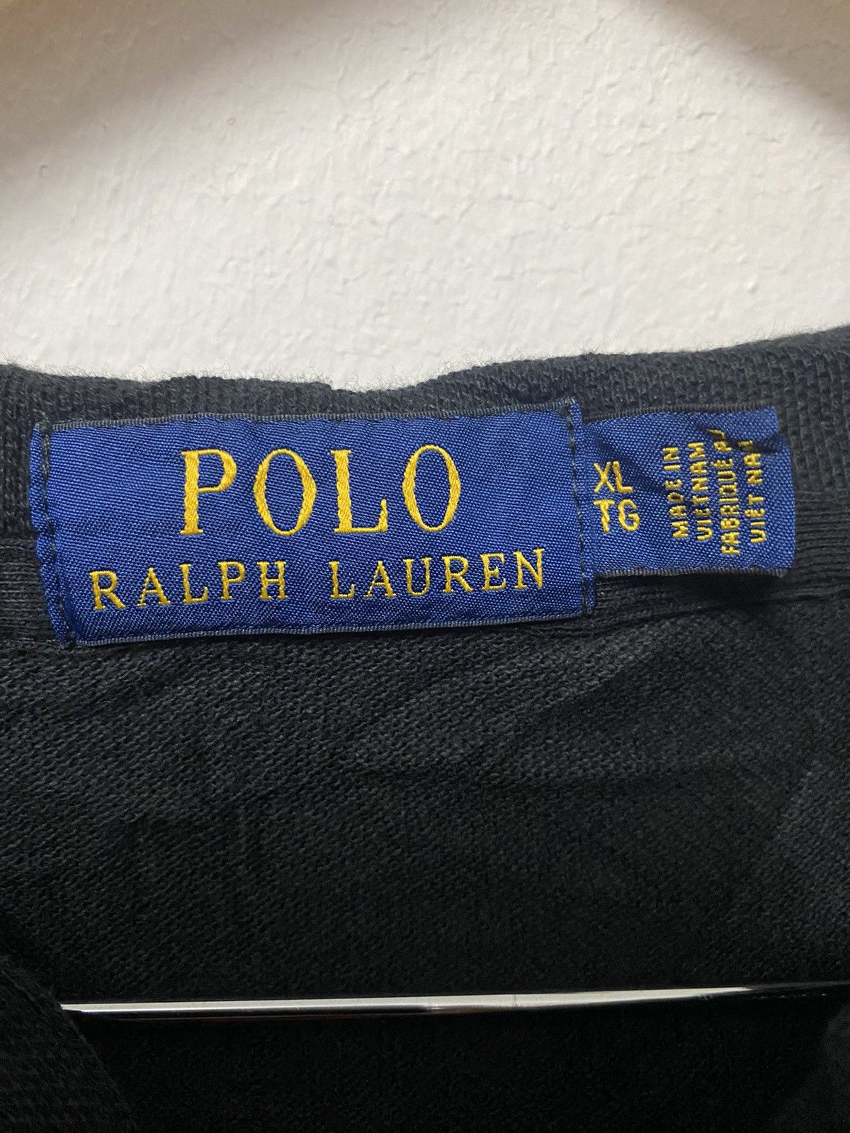 Polo Ralph Lauren Polo Ralph Lauren Big Pony Hoodie Long Sleeve Henley Black Size US XL / EU 56 / 4 - 6 Thumbnail