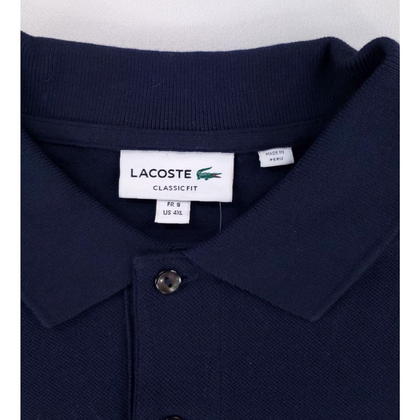 Lacoste Lacoste Long Sleeve Pique Polo Shirt Blue Mens 4XL NWT FR9 XXXXL Size US XXL / EU 58 / 5 - 3 Thumbnail