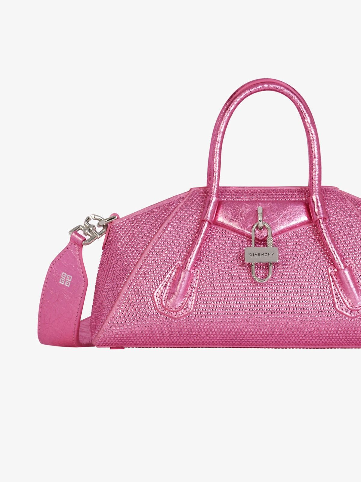 🔥$4.9K VALUE🔥 Mini Antigona Stretch bag in satin and strass