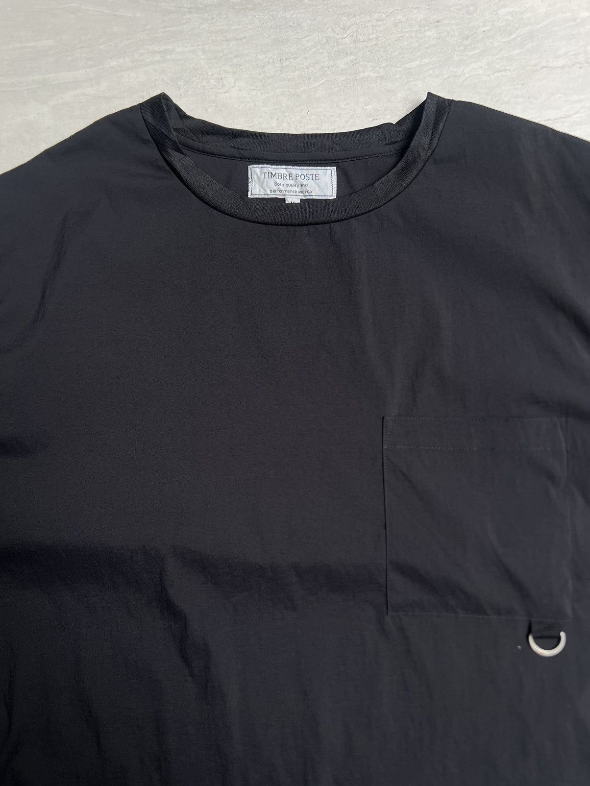 Other TIMBRE POSTE Black Boxy T-shirt Size US L / EU 52-54 / 3 - 3 Thumbnail