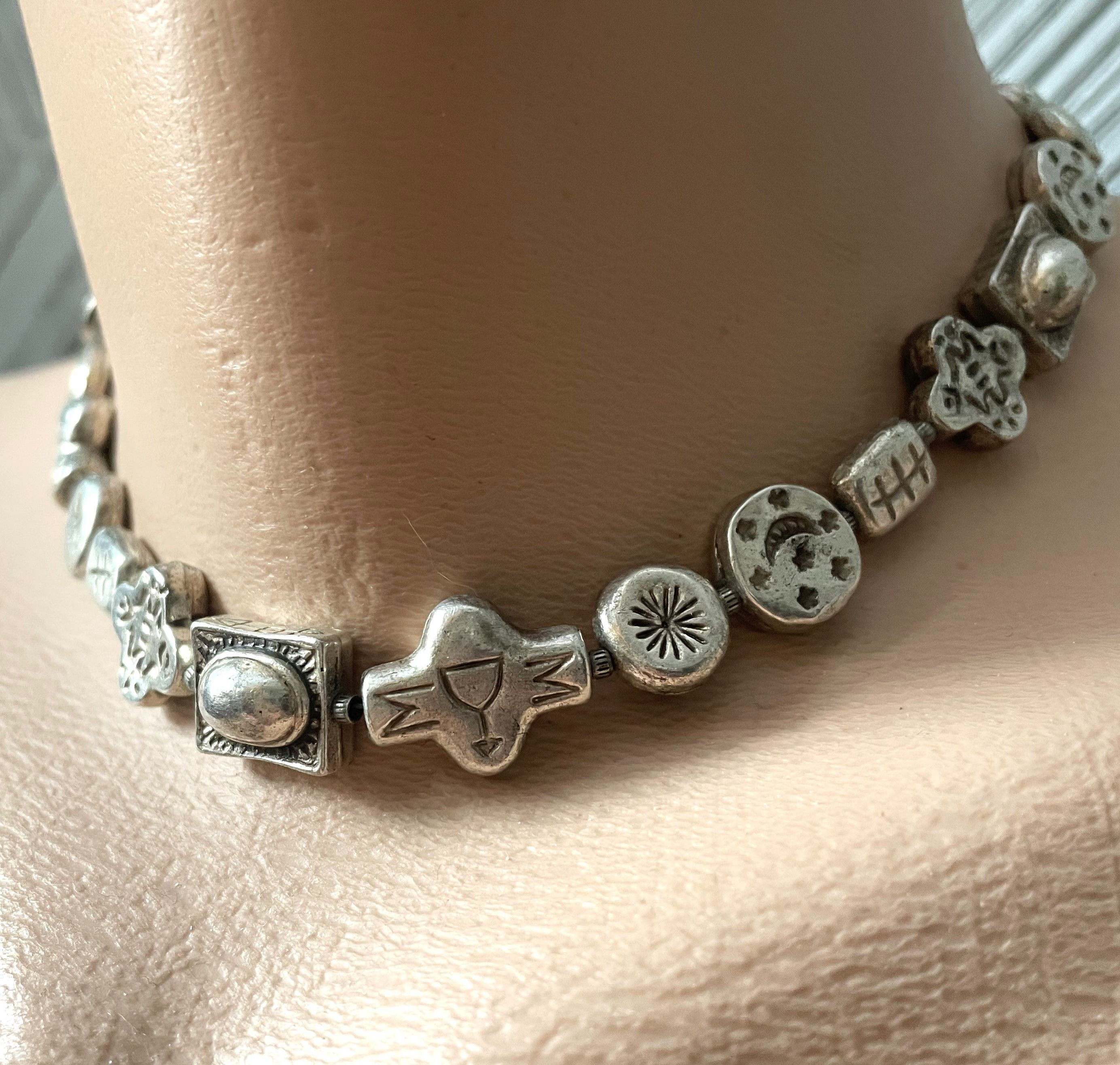 Other Ethnic Silver Choker Bracelet. Vintage Handmade Size ONE SIZE - 4 Thumbnail