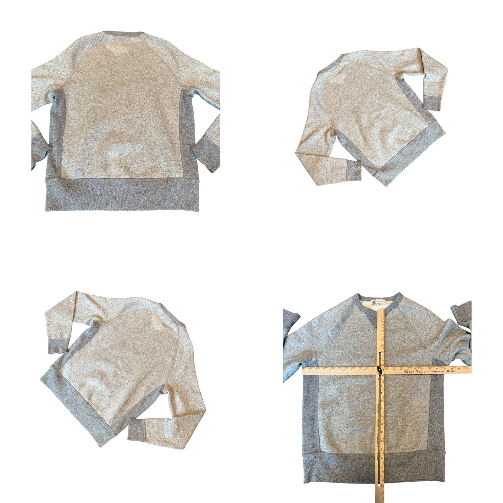 Wallace & Barnes Wallace & Barnes Crewneck Sweatshirt Heavyweight Raglan Men's Small J-Crew Gray Size US S / EU 44-46 / 1 - 8 Thumbnail
