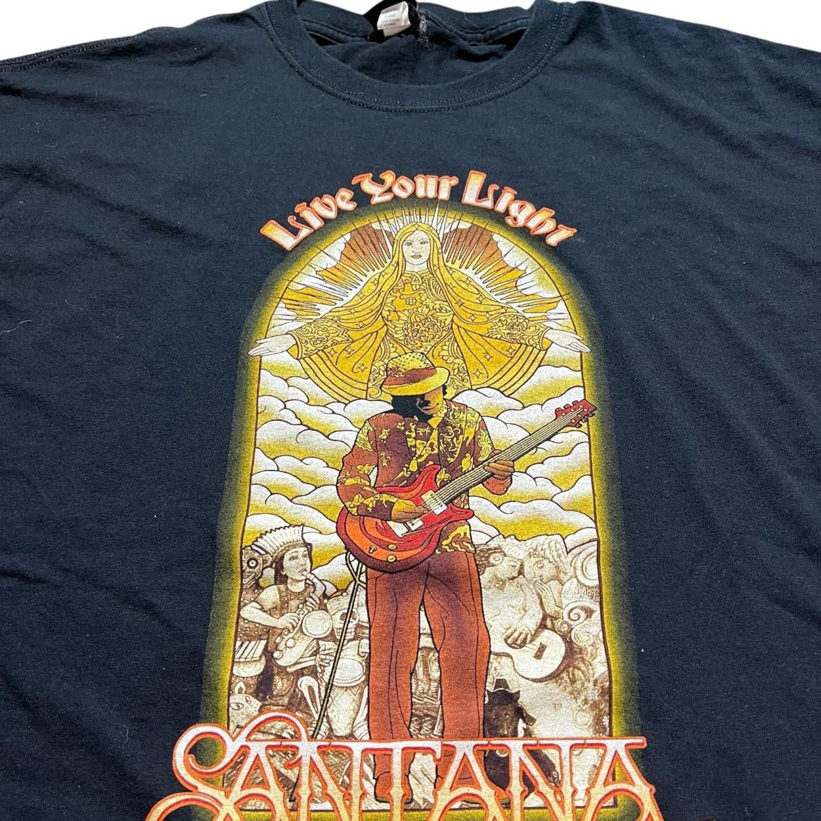 Other Santana Live Your Light 2008 World Tour Band Concert T-shirt Size US XL / EU 56 / 4 - 3 Thumbnail