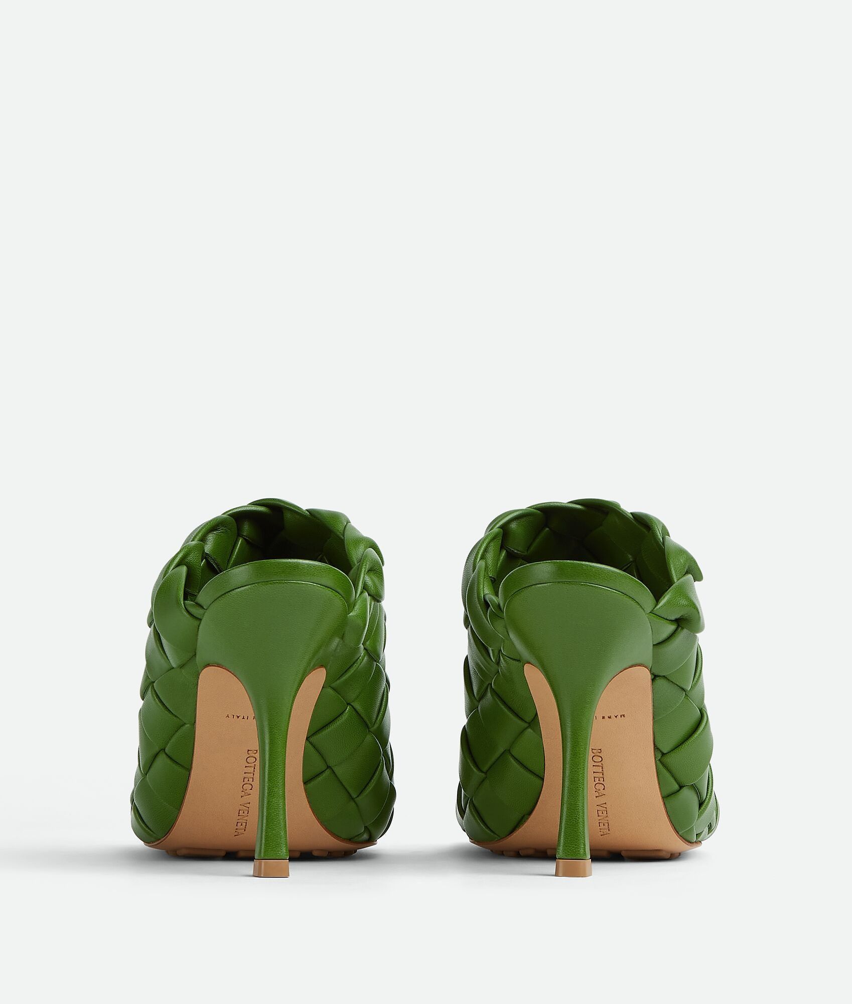 Bottega Veneta o1bcso1str0225 Stretch Mules in Green Size US 6 / IT 36 - 3 Thumbnail