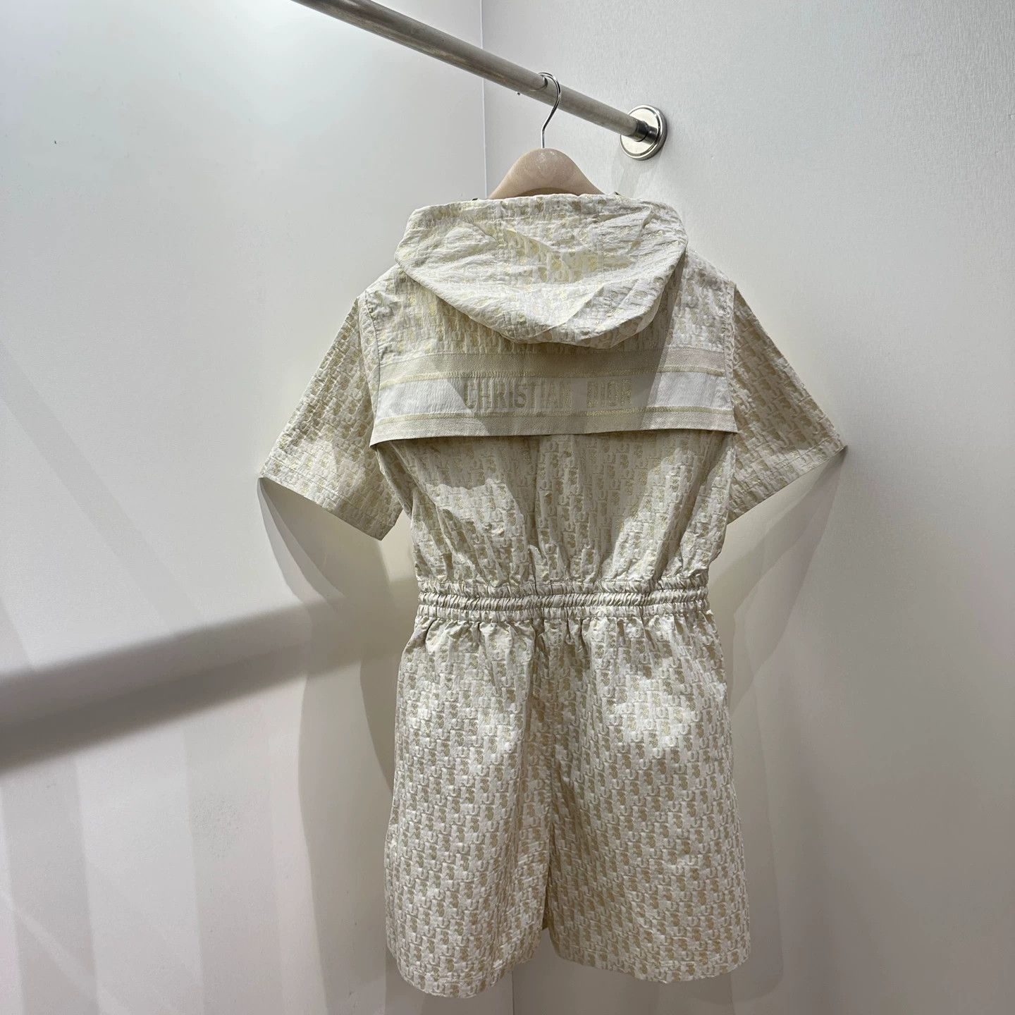 Christian Dior Monsieur Dior apr219 all-over Oblique hooded jumpsuit 38 polyester Size 27" / US 4 / IT 40 - 2 Thumbnail