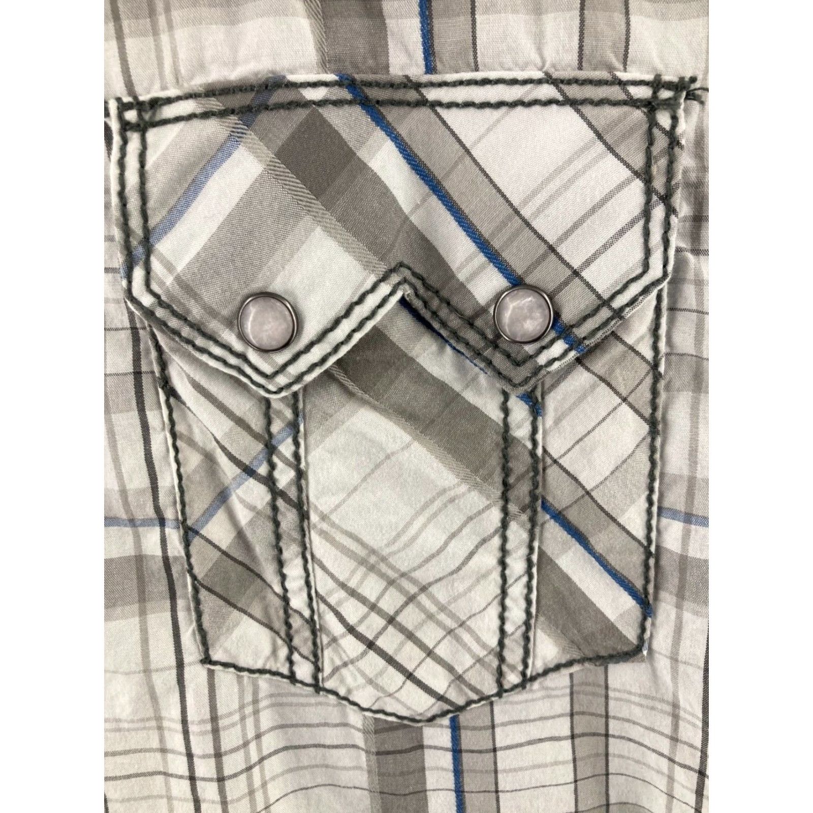 Vintage VINTAGE Buckle Shirt Mens Large Plaid Pearl Snap Western Cowboy Casual Athletic Fit Size US L / EU 52-54 / 3 - 6 Thumbnail