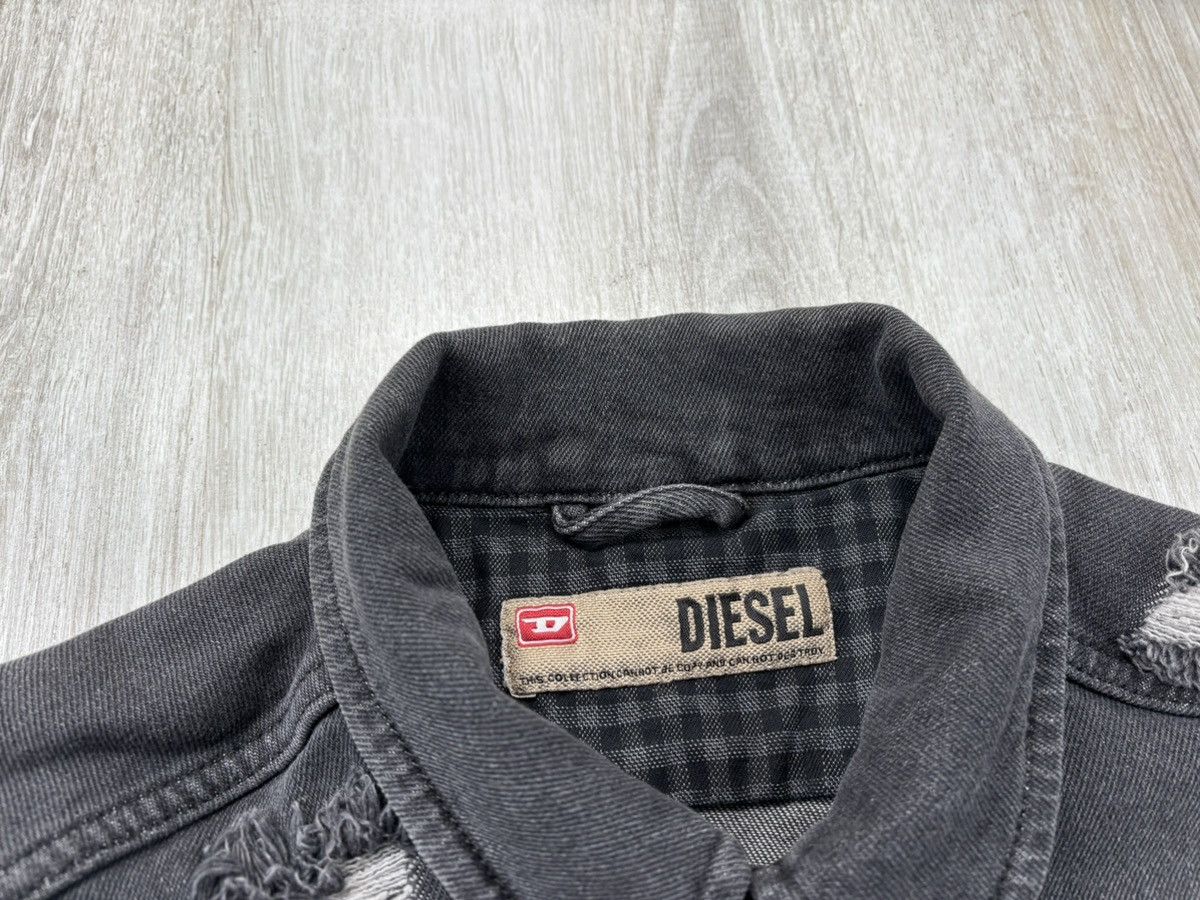 Diesel Womens denim jacket Diesel Size S/M Color Gray Size M / US 6-8 / IT 42-44 - 5 Thumbnail