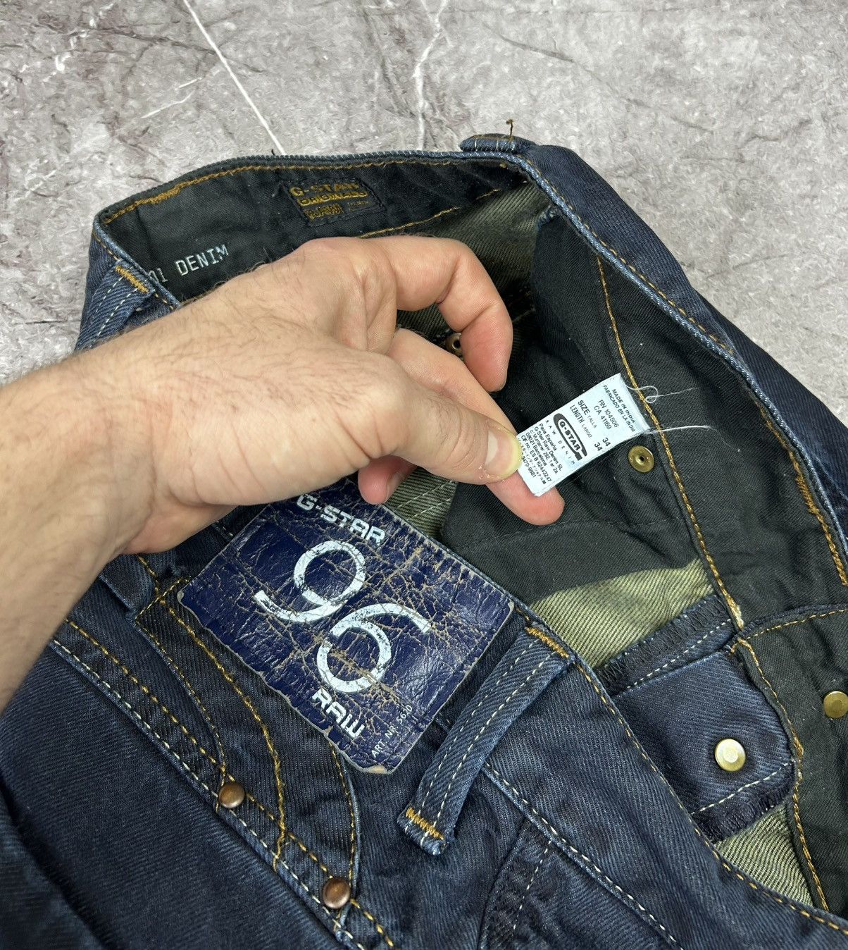 G-Star G Star RAW vintage jeans 96 rare carpenter pants bondage Y2K Size US 34 / EU 50 - 5 Thumbnail