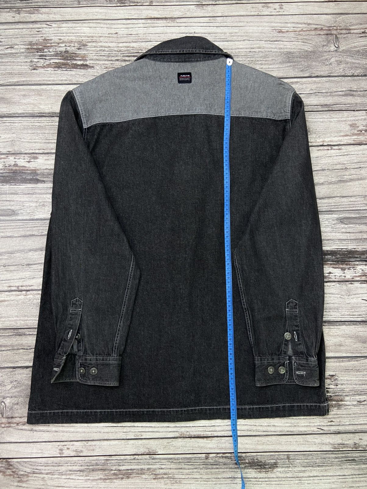 Fubu Vintage 00s Fubu Denim Hiphop Denim Shirts Button Up Size US L / EU 52-54 / 3 - 9 Thumbnail