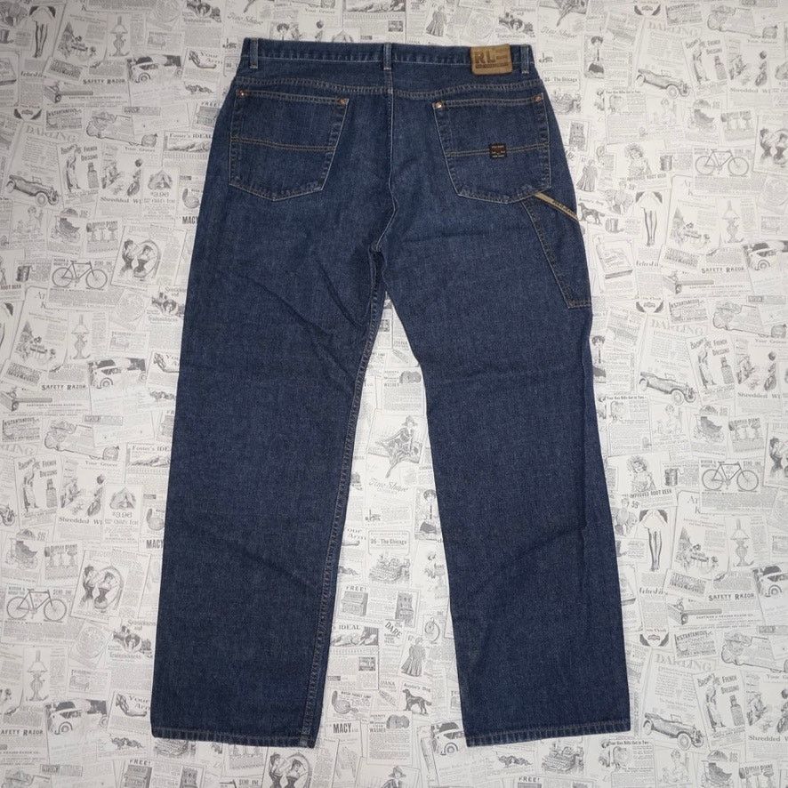 Vintage 38x34 - Vintage Y2K Ralph Lauren Polo carpenter 2000s jeans Size US 38 / EU 54 - 1 Thumbnail